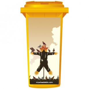 Useless Scarecrow Wheelie Bin Sticker Panel